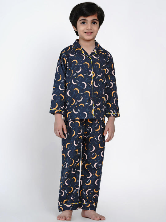 Mitansh Cotton Print Kids Night Suit MBE75 | Kids night, Kids clothes boys, Night  suit